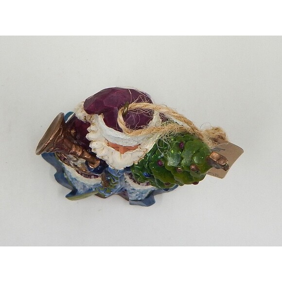 Jim Shore Victorian Sugared Santa French Horn Tree Holiday Ornament 2019 Enesco - Picture 5 of 7